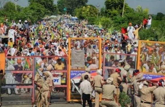 'Delhi Chalo' movement of farmers in Punjab gaining ground 'Delhi Chalo' movement of farmers in Punjab gaining ground
