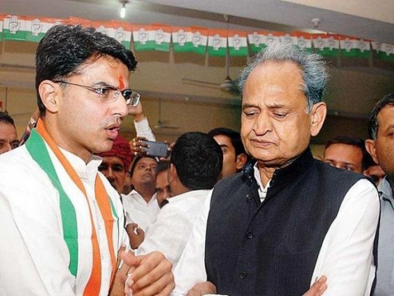 New Gehlot-Pilot rift surfaces, Congress 'quells storm' New Gehlot-Pilot rift surfaces, Congress 'quells storm'