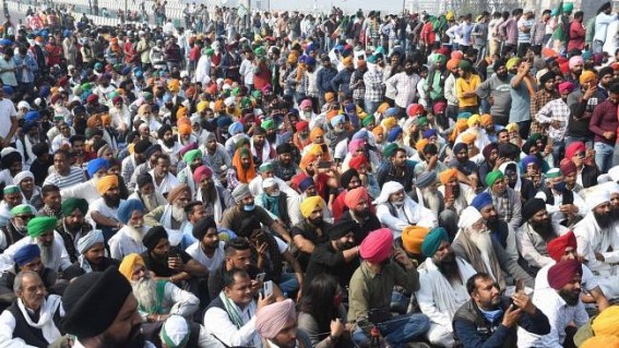 Farmers' protest on Delhi borders continues for 15th day Farmers' protest on Delhi borders continues for 15th day