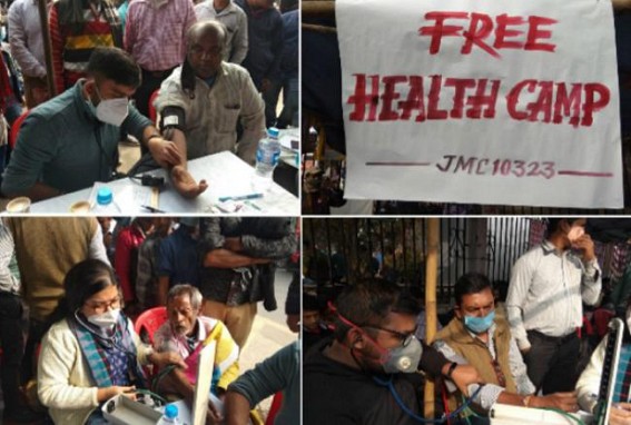 'Our Teachers are not Unqualified........', said Passed Out Doctors, Medical Students : Organized Free Medical Camp for 10323 Agitating Teachers on Day 6 of Protest 