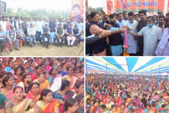 Tripura BJP's majority MLAs unite for 'Biplab Hatao, BJP Bachao' campaign, rebel MLAs led massive rally at Majlishpur nail Biplab's dictatorship Tripura BJP's majority MLAs unite for 'Biplab Hatao, BJP Bachao' campaign, rebel MLAs led massive rally at Majlishpur nail Biplab's dictatorship