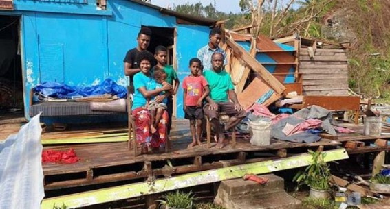 Tropical cyclone destroys over 1,500 homes in Fiji