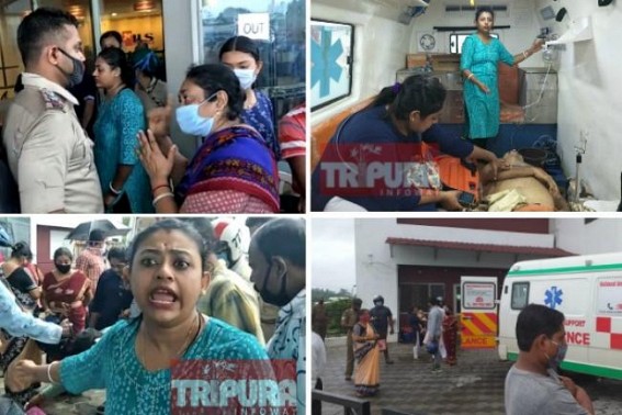 Patient dies in Tripura due to Lack of Oxygen in ambulance : 'Criminal Negligence' allegation against officials Patient dies in Tripura due to Lack of Oxygen in ambulance : 'Criminal Negligence' allegation against officials