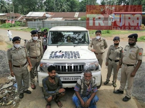 2 Suspected Drug Smugglers arrested with massive contraband items, Mastermind absconded : Yaba Tablets worth of Rs. 20 lakhs seized