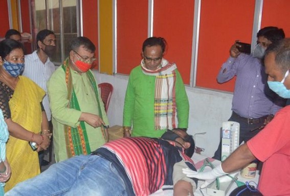 â€˜Numbers of Blood Donation camps have increased in Tripura than beforeâ€™, Minister Ratanlal Nath claimed amid state records first deaths in Blood Crisis