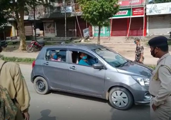 Tripura Lockdown : Empty Roads, Crowd-Less Corners across state as 3 days Complete Lockdown started