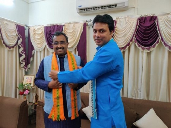 Biplab Deb’s Political ‘Godfather’ Ram Madhav was removed from BJP General Secretary’s Post by Modi, Amit Shah Biplab Deb’s Political ‘Godfather’ Ram Madhav was removed from BJP General Secretary’s Post by Modi, Amit Shah