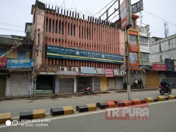 Strike paralyzed banking services in Tripura Strike paralyzed banking services in Tripura