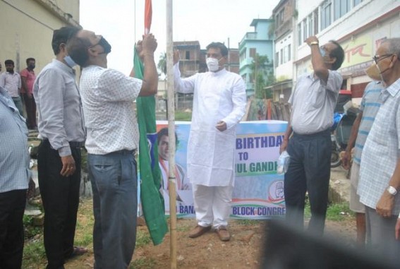 Tripura Congress leader Gopal Roy celebrated Rahul Gandhiâ€™s birthday