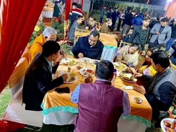 Biplab Deb continues lavish parties at Delhi on Tripura’s Taxpayers money, Tripura reels under severe unemployment to various crisis situations, patients dying without dialysis machines in GB Hospital Biplab Deb continues lavish parties at Delhi on Tripura’s Taxpayers money, Tripura reels under severe unemployment to various crisis situations, patients dying without dialysis machines in GB Hospital