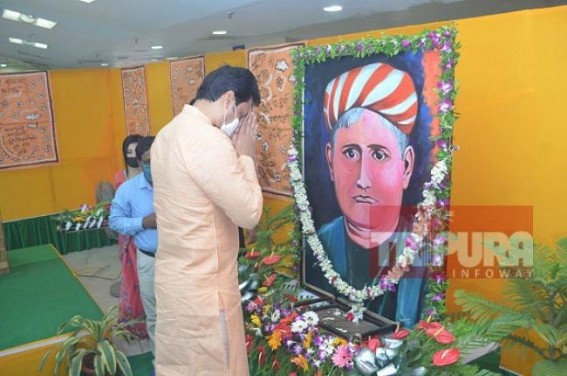 Tripura CM urged people to walk on Bankim Chandra Chatterjeeâ€™s paths