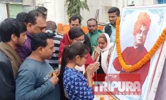 Youth Congress pays tribute to Swami Vivekananda Youth Congress pays tribute to Swami Vivekananda