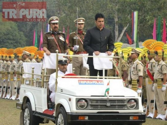 Amid Lawlessness situation in Tripura, CM announced to hand-over 5 TSR battalions to Central Govt Amid Lawlessness situation in Tripura, CM announced to hand-over 5 TSR battalions to Central Govt