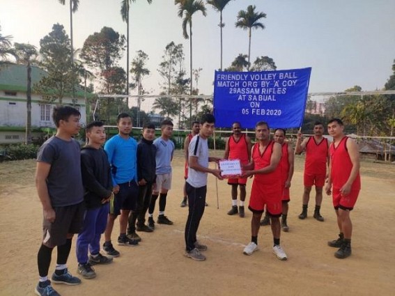 Assam Rifles organized Volley Ball match Assam Rifles organized Volley Ball match