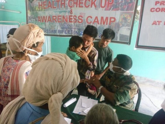 Assam Rifles held free medical camp Assam Rifles held free medical camp