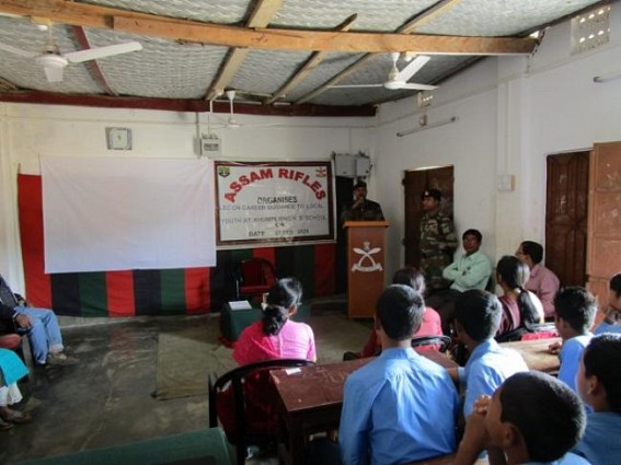 Career guidance lecture for youths organized by Assam Rifles in Udaipur 