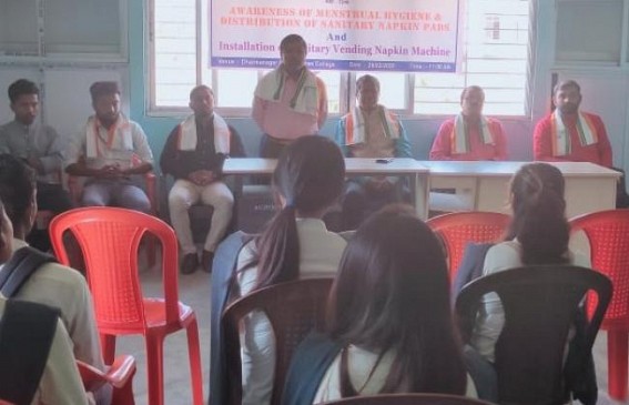 NGO installs Sanitary napkin vending machine at Dharmanagar Govt. Degree College NGO installs Sanitary napkin vending machine at Dharmanagar Govt. Degree College