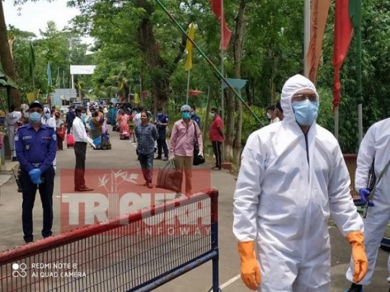 Stranded people arrived from Bangladesh sent for 7 days quarantine, Tripura Health Dept assures everyone’s COVID-19 Test Stranded people arrived from Bangladesh sent for 7 days quarantine, Tripura Health Dept assures everyone’s COVID-19 Test