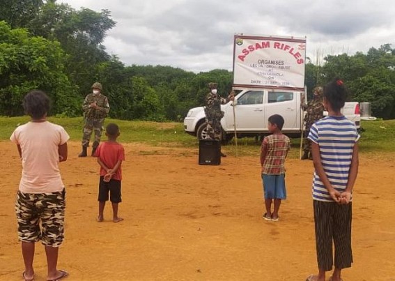 Awareness campaigning by Assam Rifles against Drug Abuse 