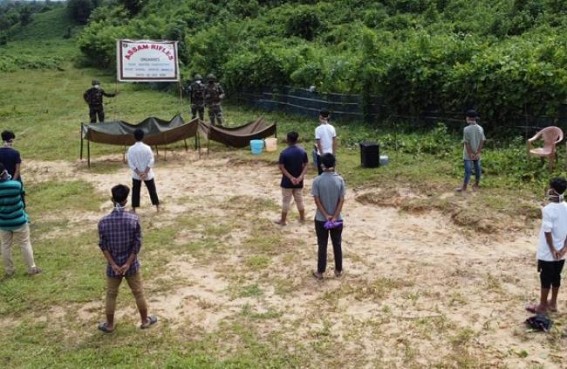 Awareness campaigning by Assam Rifles on uses of harvesting water Awareness campaigning by Assam Rifles on uses of harvesting water