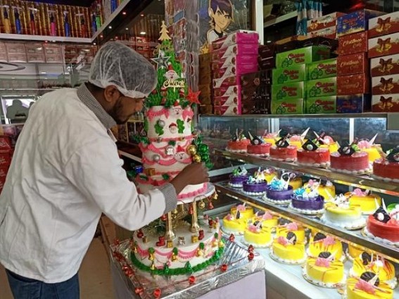 Preparation for Christmas celebration on peak across State Preparation for Christmas celebration on peak across State