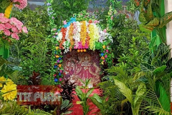 ‘Jhulan’ Festival observed with full rituals but devotees were not allowed in Temples due to Lockdown ‘Jhulan’ Festival observed with full rituals but devotees were not allowed in Temples due to Lockdown