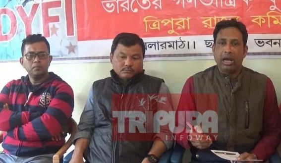 DYFI, TYF’s 10 days long protest to kick off tomorrow : CAA, Unemployment, Privatization policy to be chief issues DYFI, TYF’s 10 days long protest to kick off tomorrow : CAA, Unemployment, Privatization policy to be chief issues