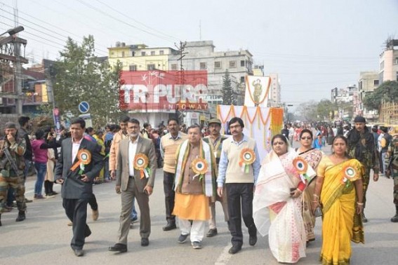 Mammoth procession in Tripura on Netaji''s birth anniversary Mammoth procession in Tripura on Netaji''s birth anniversary