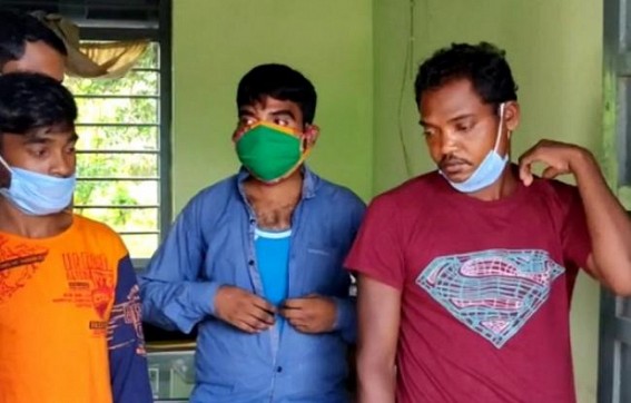 Airport police arrested three accused snatchers Airport police arrested three accused snatchers