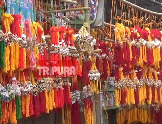 Markets decorated with Rakhis as â€˜Rakhsha Bandhanâ€™ is ahead