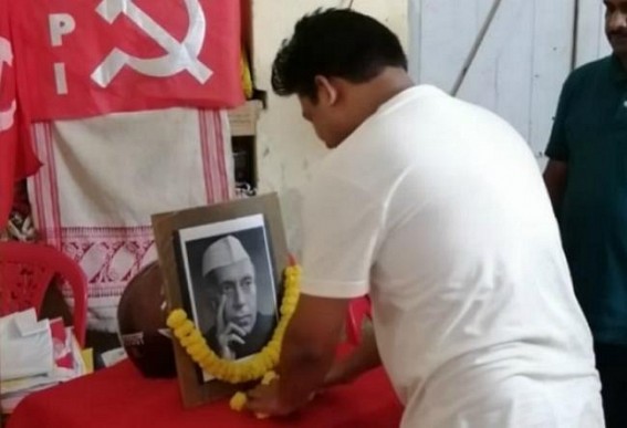 CPI paid tribute to First PM Jawaharlal Nehru 