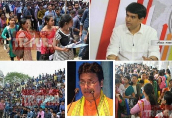 TIWN Editor challenged CM Biplab Deb to Publish Data on 23,001 Govt Job Recruitment, 1 Lakh private Jobs : BJP MLAs claim CM's Data 'Fake' TIWN Editor challenged CM Biplab Deb to Publish Data on 23,001 Govt Job Recruitment, 1 Lakh private Jobs : BJP MLAs claim CM's Data 'Fake'