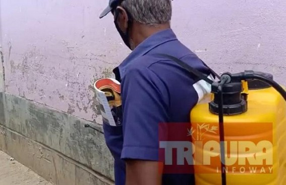 City sanitizing drives continue by AMC : Lockdown Continues across Tripura, Limited Economic Activities started with Social Distancing City sanitizing drives continue by AMC : Lockdown Continues across Tripura, Limited Economic Activities started with Social Distancing