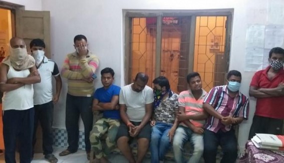 Transferred OC Subrata Chakraborty busted BJP Leaderâ€™s illegal gambling, liquor party at Santir Bazar