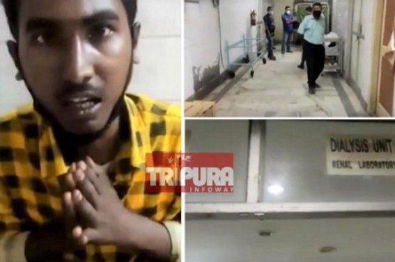 'Save us Sir ! We also want to live........', Daily Worker's Kidney patient son begged CM Biplab Deb with folded hands from GB hospital after Tripura Govt stopped supplies of Free Medicines for Dialysis Patients