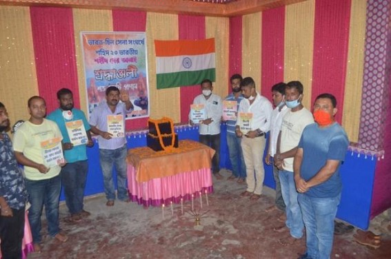 Tripura BJP paid tribute to martyrs of Indo-China faceoff Tripura BJP paid tribute to martyrs of Indo-China faceoff