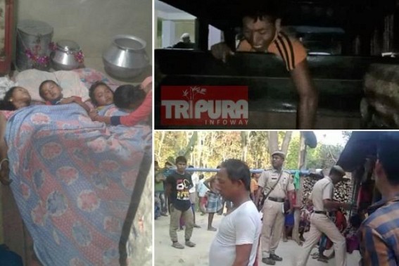 HIRA era's Poisonous Outbreak : Mother allegedly committed suicide after Poisoning own Children due to massive Hunger & Poverty in Tripura, Husband detained for interrogation