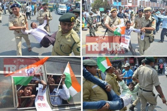 10323 teachers protest hits Agartala City, BJPâ€™s JUMLA in 2018 Election creates Tension across state in 2020, Only 13 days remained for Teachers terminations
