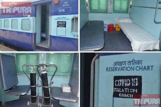 Isolation Railway Coaches set to fight COVID19 emergency situation in Agartala Railway Station as â€˜Preparednessâ€™