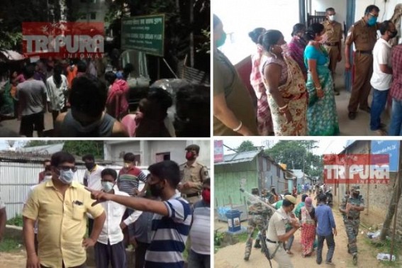 COVID-19 tension hits Tripura : Chaos reported Statewide, Treatment Centres, Stranded Peopleâ€™s arrival from other states lead protests, gatherings