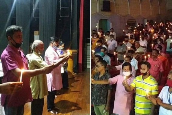 Majlishpur Constituency Mandal paid tribute to Corona-died people across world
