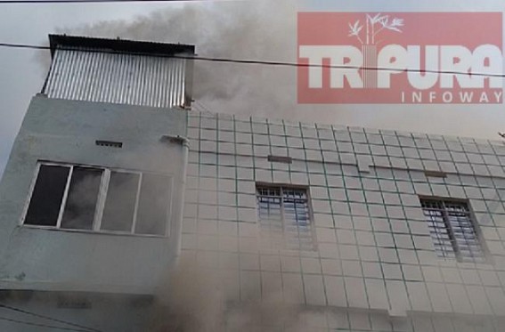 Massive Fire devastation at Kashari Patti, Agartala on Dasami day Massive Fire devastation at Kashari Patti, Agartala on Dasami day