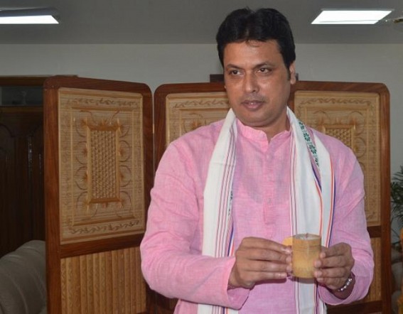 Bamboo Candles introduced by CM Biplab Deb to reduce Unemployment problems Bamboo Candles introduced by CM Biplab Deb to reduce Unemployment problems