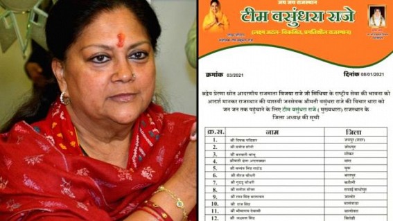 Raje followers float 'new team' to bring her back as CM face