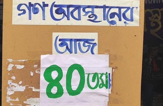 10323 Teachers Protest Falls on Day 40 : No Positive Response from Tripura Govt yet 10323 Teachers Protest Falls on Day 40 : No Positive Response from Tripura Govt yet