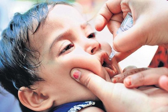 Over 3 crore kids to be given polio vaccine on Sunday Over 3 crore kids to be given polio vaccine on Sunday