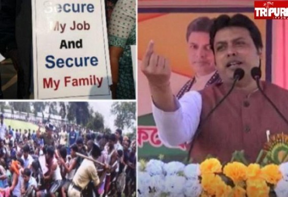 BJP's Employment Generation in Each-House Promise Results in Double-Unemployment Rates in Tripura : Tripura Records as Second Topper in Unemployment Rate among all Indian States