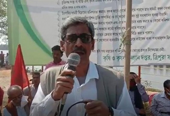 Mass demonstration held in Udaipur in support of farmers