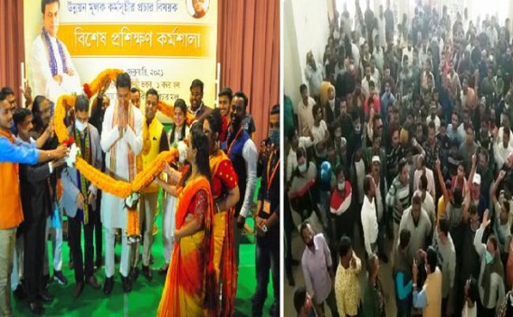 BJP Funded IT Cell now used by Biplab Deb 'alone' for Self-Propaganda : 'We support Biplab Deb' slogan trained to IT Cell BJP Funded IT Cell now used by Biplab Deb 'alone' for Self-Propaganda : 'We support Biplab Deb' slogan trained to IT Cell