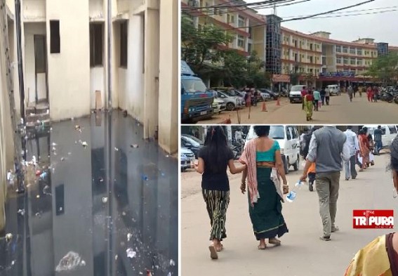 Amid Unhygienic, Dirty Surroundings, Tripura's biggest Govt Hospital GB Hospital reels under Drinking Water Crisis for 6 months : Patient Parties are bound to Purchase Drinking Water at High Cost from Outside 